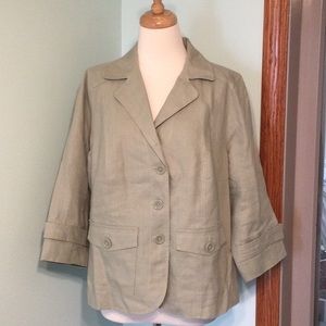 Studio Works Woman 100% Linen Jacket